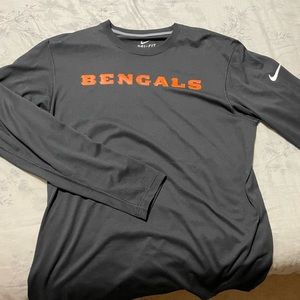 Cincinnati Bengals Nike long sleeve dri-fit mens shirt